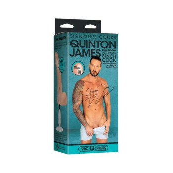 Signature Cocks Quinton James Ultraskyn 8 In. Dual Density Dildo With Removable Vac-u-lock Suction C Signature Cocks Quinton James Ultraskyn 8 In. Dual Density Dildo With Removable Vac-u-lock Suction C