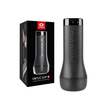 Inscup 3 Vibrating Masturbator Black Inscup 3 Vibrating Masturbator Black