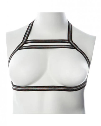 Gender Fluid Silver Lining Harness - S-l Black/silver Gender Fluid Silver Lining Harness - S-l Black/silver