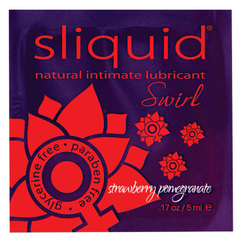 Sliquid Swirl Lubricant Pillow - .17 oz Strawberry Pomegranate
