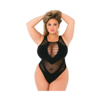 Pink Lipstick Low Blow Cut Out Bodysuit Black Qn Pink Lipstick Low Blow Cut Out Bodysuit Black Qn