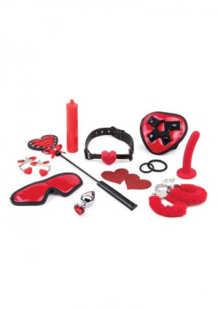 Whipsmart Heartbreaker Set 10pc Red/blk Whipsmart Heartbreaker Set 10pc Red/blk