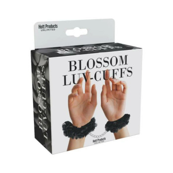 Blossom Luv Cuffs Flower Hand Cuffs Black Blossom Luv Cuffs Flower Hand Cuffs Black