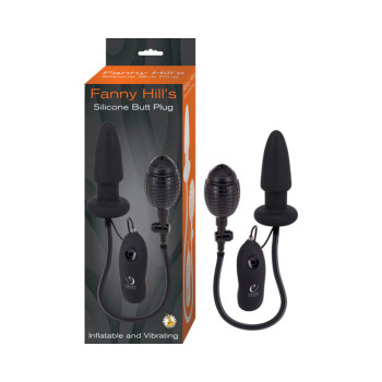 Fanny Hills Silicone Butt Plug-black
