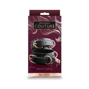 Bondage Couture Wrist Cuffs Black Bondage Couture Wrist Cuffs Black