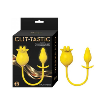 Clit-tastic Tulip Finger Massager & Pleasure Plug Yellow