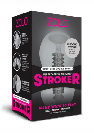 Zolo Mini Stroker Grey Zolo Mini Stroker Grey