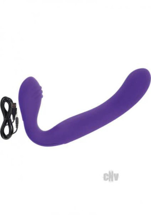 Rechargeable Silicone Love Rider Strapless Strap-on - Purple - 716770083586 Rechargeable Silicone Love Rider Strapless Strap-on - Purple - 716770083586