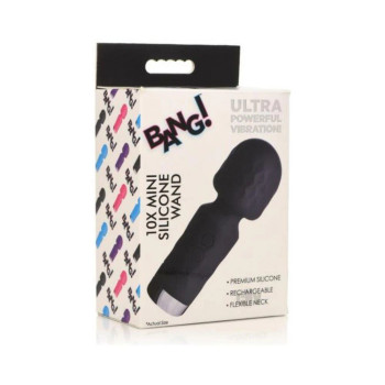 Bang 10x Mini Silicone Wand Black Bang 10x Mini Silicone Wand Black