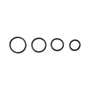 Sportsheets Rubber Rings 4 Pack Black - 646709694012