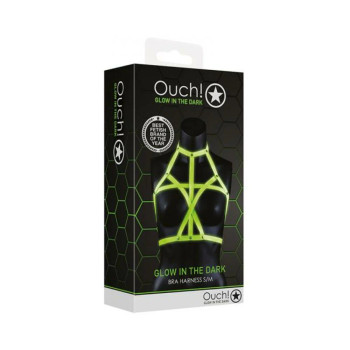 Ouch Bra Harness Gitd L/xl Ouch Bra Harness Gitd L/xl