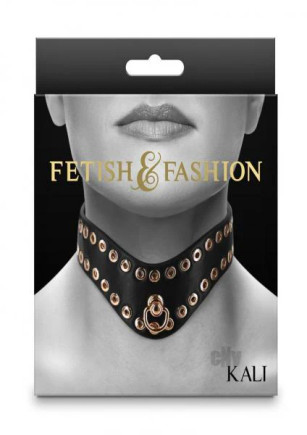 Fetish Fashion Kali Collar Blk/gld Fetish Fashion Kali Collar Blk/gld