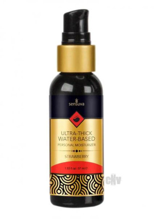 Sensuva Ultra Thick Water Based Moisturizer Strawberry 1.93oz - 810002660658