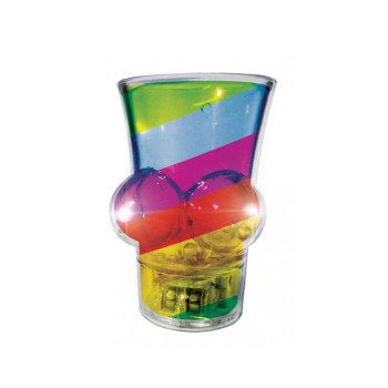 Light Up Rainbow Boobie Shot Glass - 818631029822 Light Up Rainbow Boobie Shot Glass - 818631029822