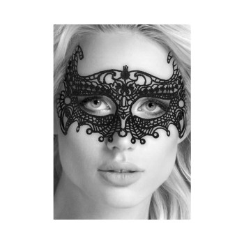 Ouch! Black & White Lace Eye Mask Empress Black