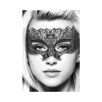 Ouch! Black & White Lace Eye Mask Princess Black