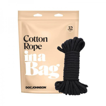 In A Bag Cotton Rope 32ft Black In A Bag Cotton Rope 32ft Black