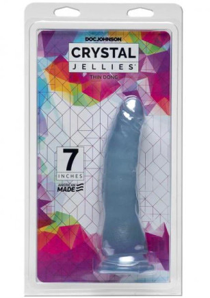 Crystal Jellies Thin Dong 7 Inches Clear - 782421073183
