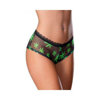 Magic Silk Hazy Dayz Boy Short Pot Leaf L/xl