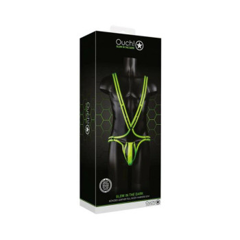 Ouch Full Body Harness S/m Gitd Ouch Full Body Harness S/m Gitd