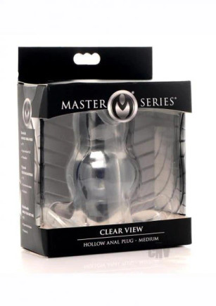 Ms Clear View Hollow Anal Plug Md
