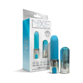 Nixie Smooch Rechargeable Lipstick Vibrator Blue Ombre Nixie Smooch Rechargeable Lipstick Vibrator Blue Ombre