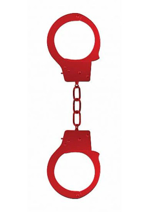 Ouch Beginners Handcuffs Metal Red