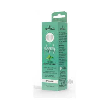 Sensuva Deeply Love You Throat Relaxing Spray Spearmint 1 Oz. Sensuva Deeply Love You Throat Relaxing Spray Spearmint 1 Oz.