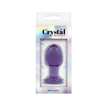 Crystal Butt Plug Medium - Purple