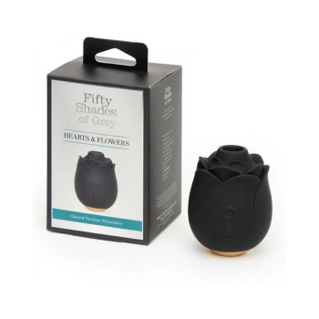 Fifty Shades Of Grey Hearts And Flowers Suction Rose Black Fifty Shades Of Grey Hearts And Flowers Suction Rose Black