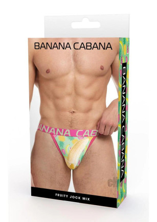 Banana Cabana Jock Fruit Lg/xl Multi Banana Cabana Jock Fruit Lg/xl Multi