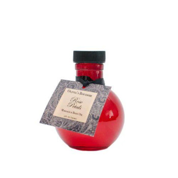 Olivia's Boudoir Massage Oil Rose Petals 4oz - 857620006093