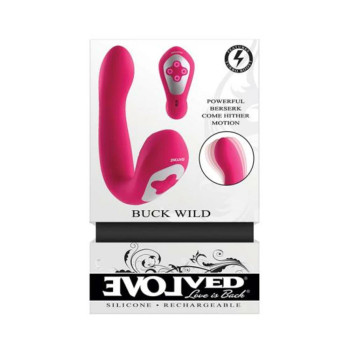 Evolved Buck Wild Dual Stimulator Pink Evolved Buck Wild Dual Stimulator Pink