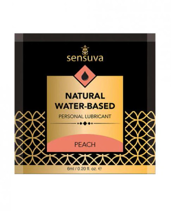 Sensuva Natural Water Based Personal Moisturizer Single Use Packet - 6 Ml Peach Sensuva Natural Water Based Personal Moisturizer Single Use Packet - 6 Ml Peach