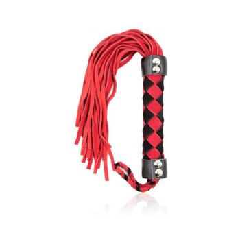 Ple'sur 15.5 In. Leather Flogger Red Ple'sur 15.5 In. Leather Flogger Red