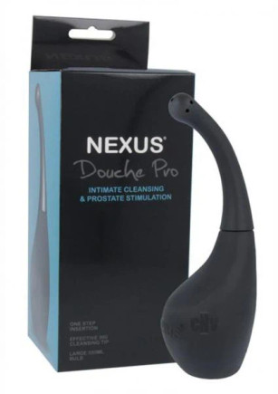 Anal Douche With Prostate Nozzle Black Anal Douche With Prostate Nozzle Black