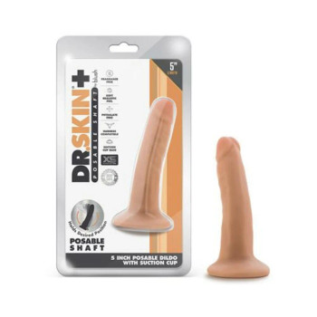 Dr. Skin Plus Posable Dildo 5 In. Vanilla Dr. Skin Plus Posable Dildo 5 In. Vanilla