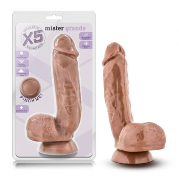 X5 Mister Grande Latin Brown Dildo - 702730699249