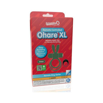 Screaming O Ohare Remote Controlled Vibrating Ring - Xl Green Screaming O Ohare Remote Controlled Vibrating Ring - Xl Green