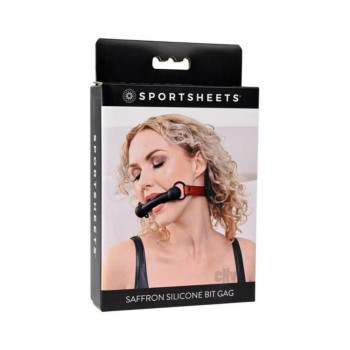 Saffron Silicone Bit Gag Saffron Silicone Bit Gag