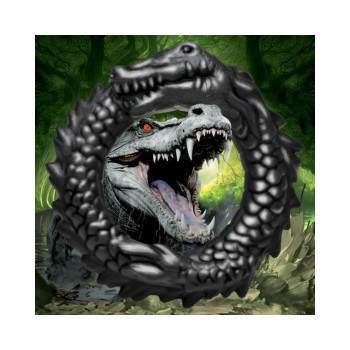 Black Caiman Silicone Cock Ring Black Caiman Silicone Cock Ring