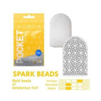 Tenga Pocket Masturbator Sleeve Spark Beads Tenga Pocket Masturbator Sleeve Spark Beads