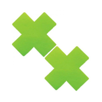 Neva Nude Apple Fruit-ella Neon Green Queen Status Plus Size Uv Wet Vinyl X Nipple Pasties