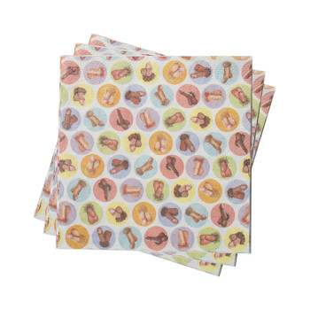 Mini Penis Napkins Pack Of 8