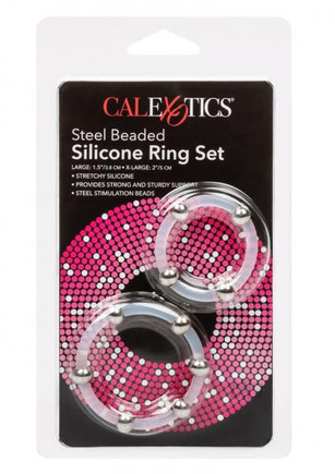 Steel Beaded Silicone Ring Set Steel Beaded Silicone Ring Set