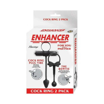 Enhancer Cockring 2pk Black Enhancer Cockring 2pk Black