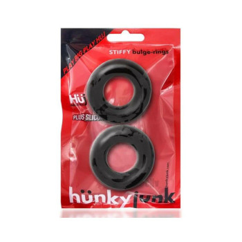 Oxballs Stiffy 2-pack Bulge Cockrings Silicone Tpr Tar Ice Oxballs Stiffy 2-pack Bulge Cockrings Silicone Tpr Tar Ice