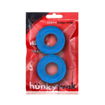 Oxballs Stiffy 2-pack Bulge Cockrings Silicone Tpr Teal Ice Oxballs Stiffy 2-pack Bulge Cockrings Silicone Tpr Teal Ice