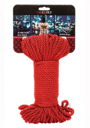 Scandal Bdsm Rope 30m Red Scandal Bdsm Rope 30m Red
