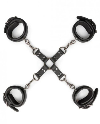 Easy Toys Fetish Hogtie, Ankle & Wrist Cuffs Black Easy Toys Fetish Hogtie, Ankle & Wrist Cuffs Black